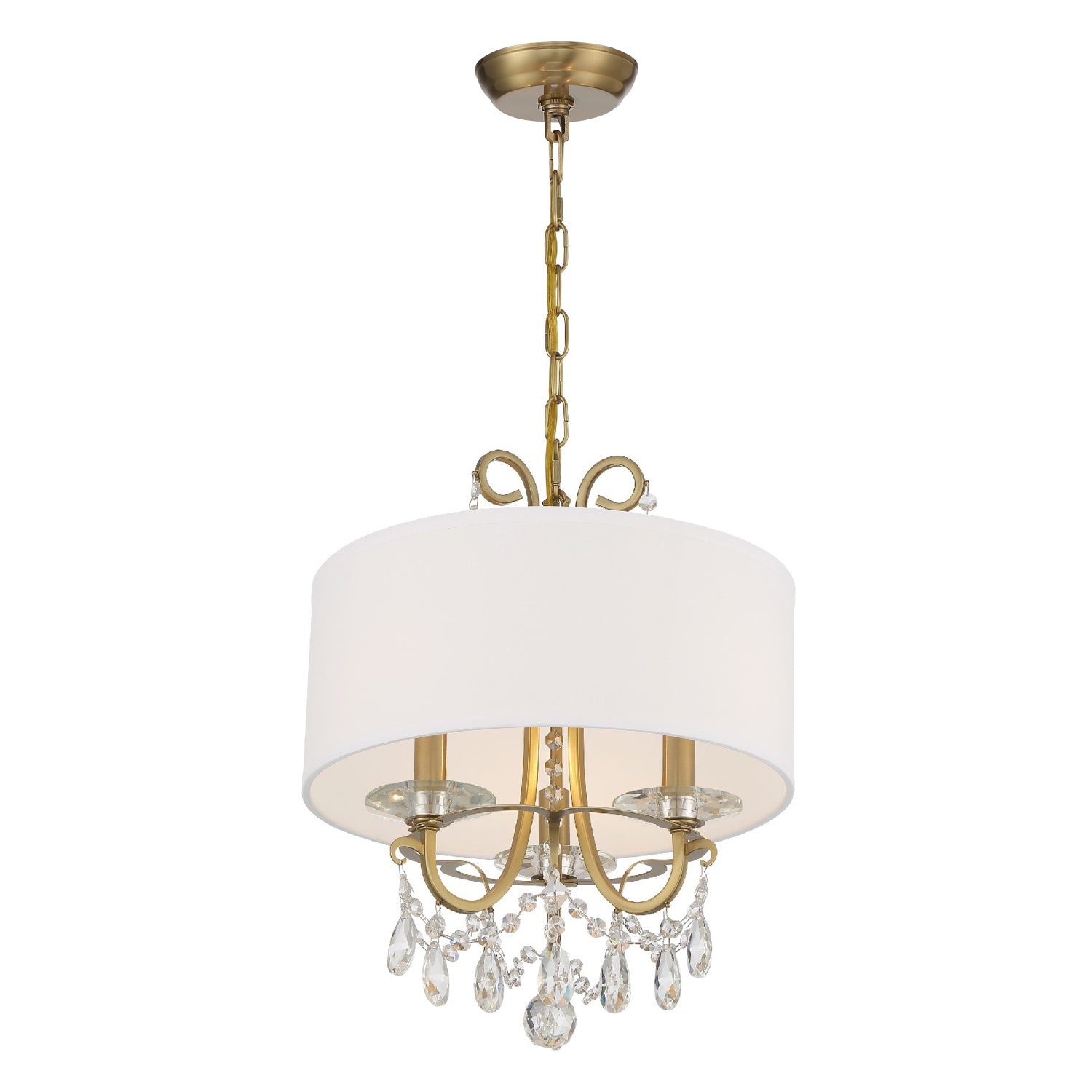 Crystorama Othello 3-Light Shade Mini Chandelier