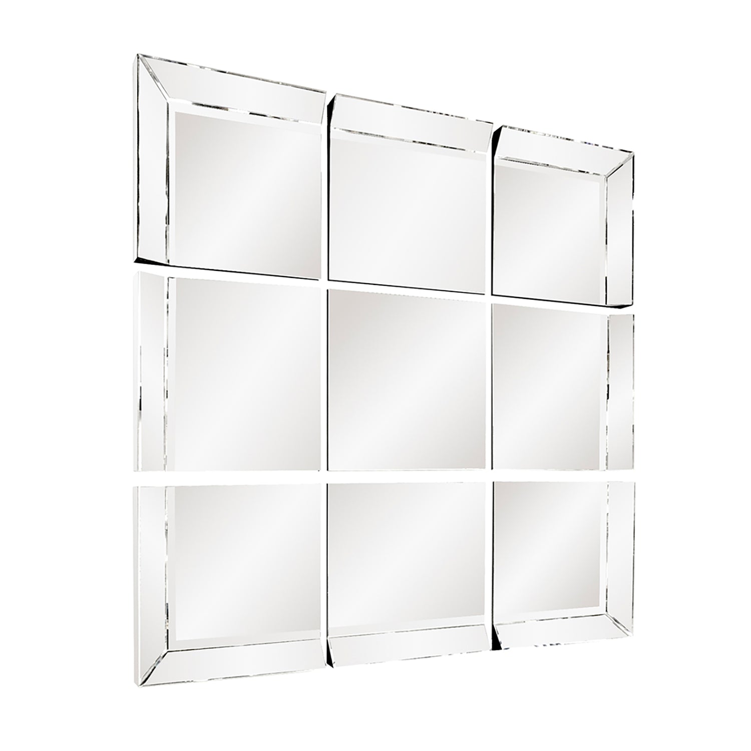 Grid Wall Mirror Paynes Gray