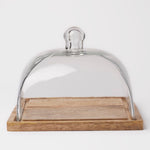 Cedar Glass & Wood Serving Plate
