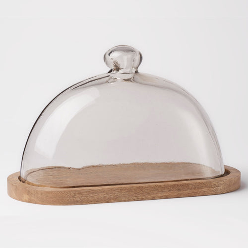 Camas Oval Serving Dish & Dome