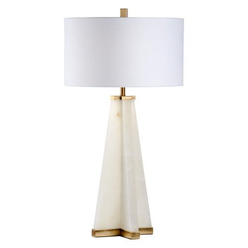 Chelsea House Alabaster Pyramid Table Lamp