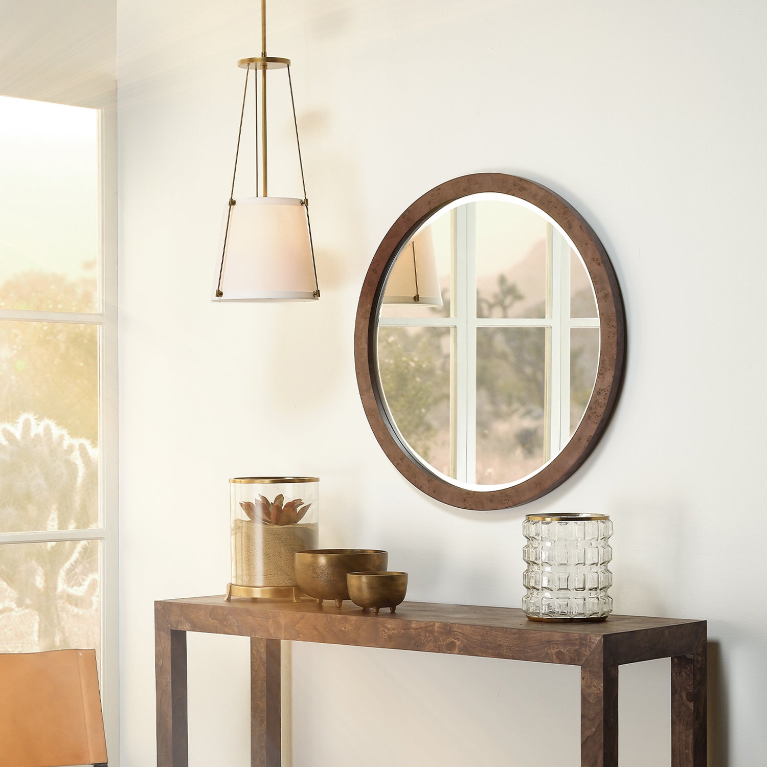 Jamie Young Chandler Round Wall Mirror