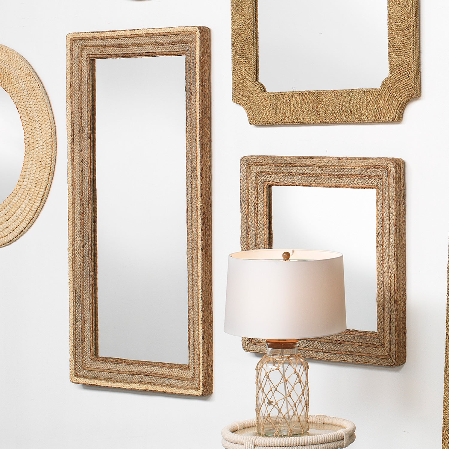 Jamie Young Evergreen Square Wall Mirror