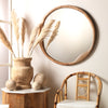 Jamie Young Organic Natural Round Wall Mirror