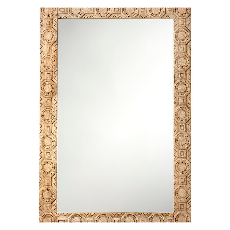 Jamie Young Relief Carved Rectangle Mirror