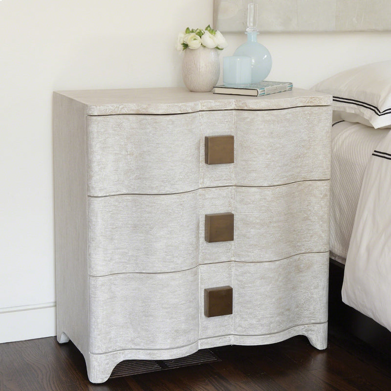 Global Views Toile Linen Bedside Chest