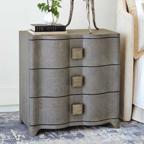 Global Views Toile Linen Bedside Chest