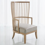 Global Views Spindle Wing Chair