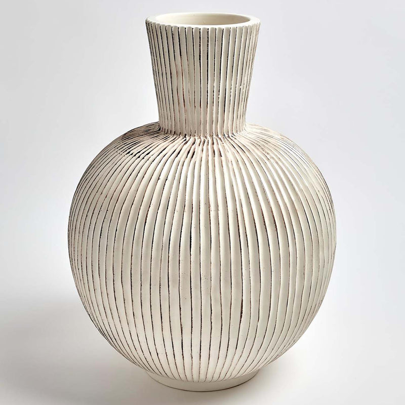Global Views Furrow Sphere Vase