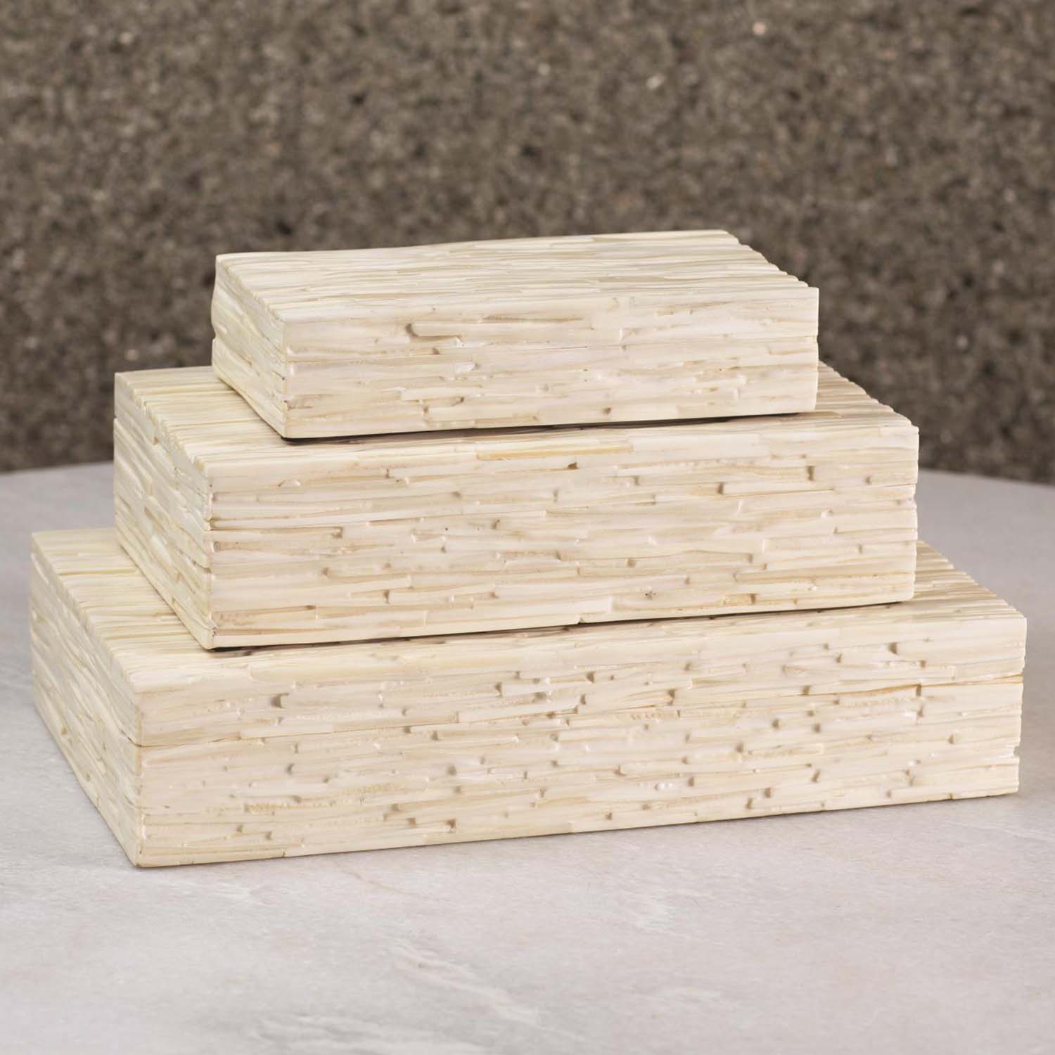 Lemieux et Cie Chiseled Bone Box - Thumbnail 3