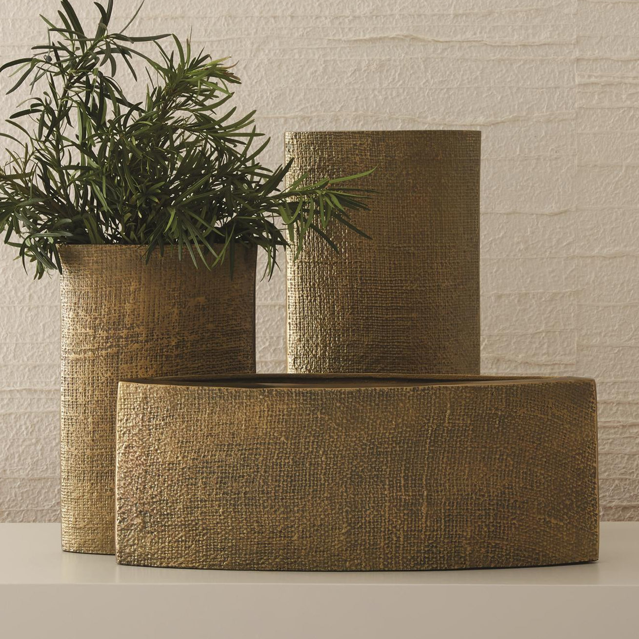 Global Views Hemp Etched Vase