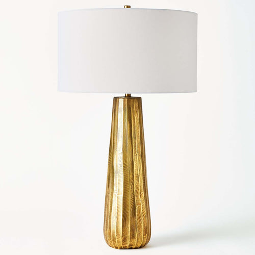 Global Views Chased Round Table Lamp