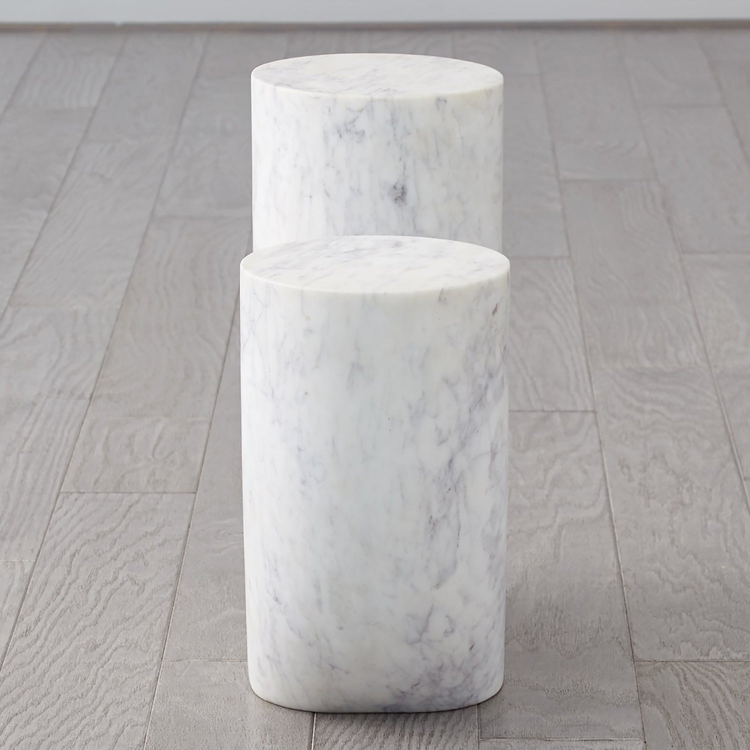 Global Views Marble Tube Accent Table