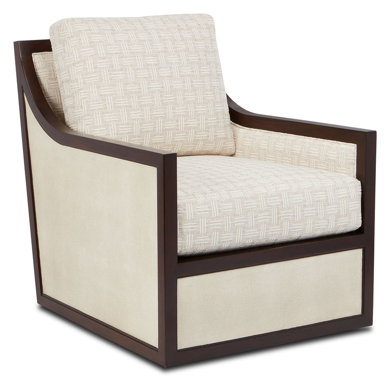Currey & Co Evie Swivel Chair - Final Sale