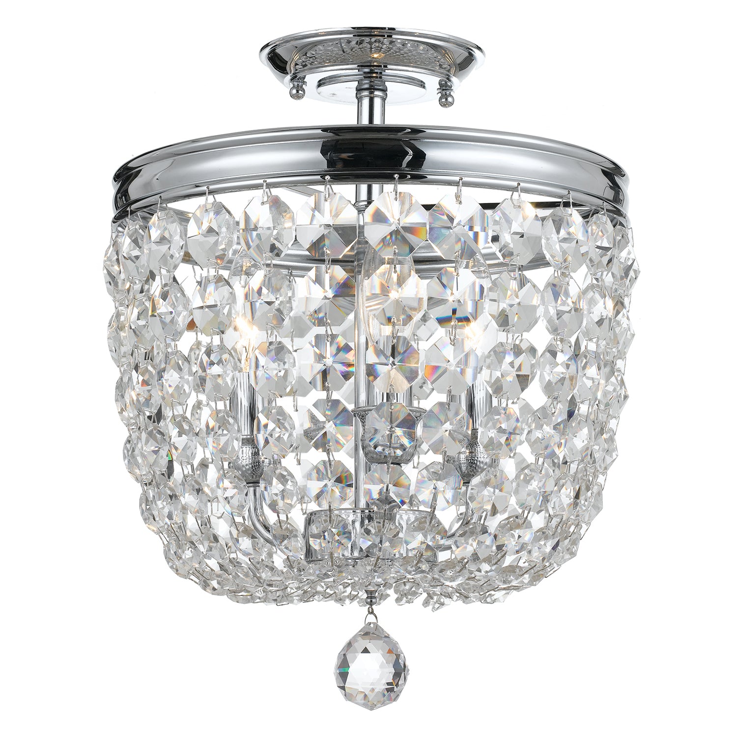 Crystorama Archer Semi Flush Ceiling Mount