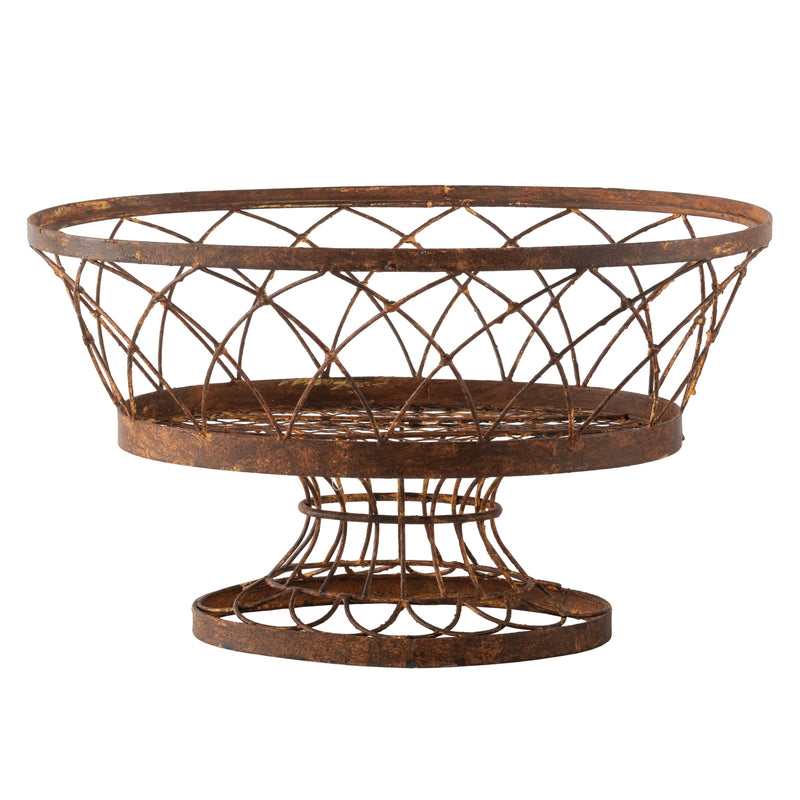 Aiden Gray Oval Large Indoor Outdoor Basket