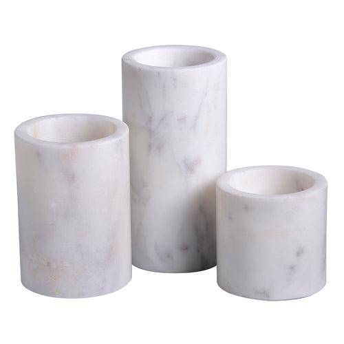 Thurman Marble Votive Candle Holder Set of 3