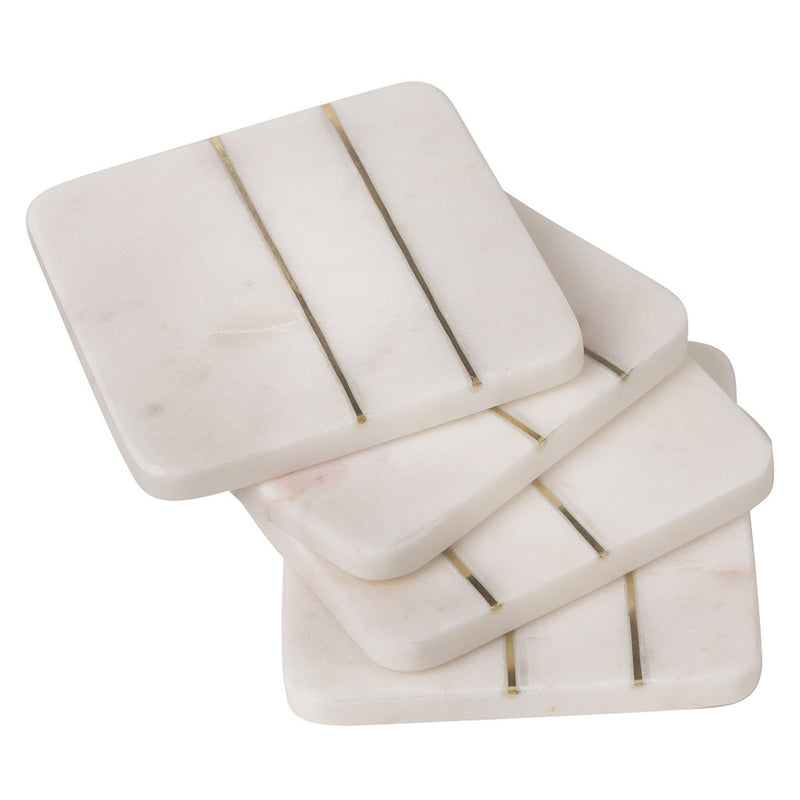 Moxy Marble Square Coaster Set of 8