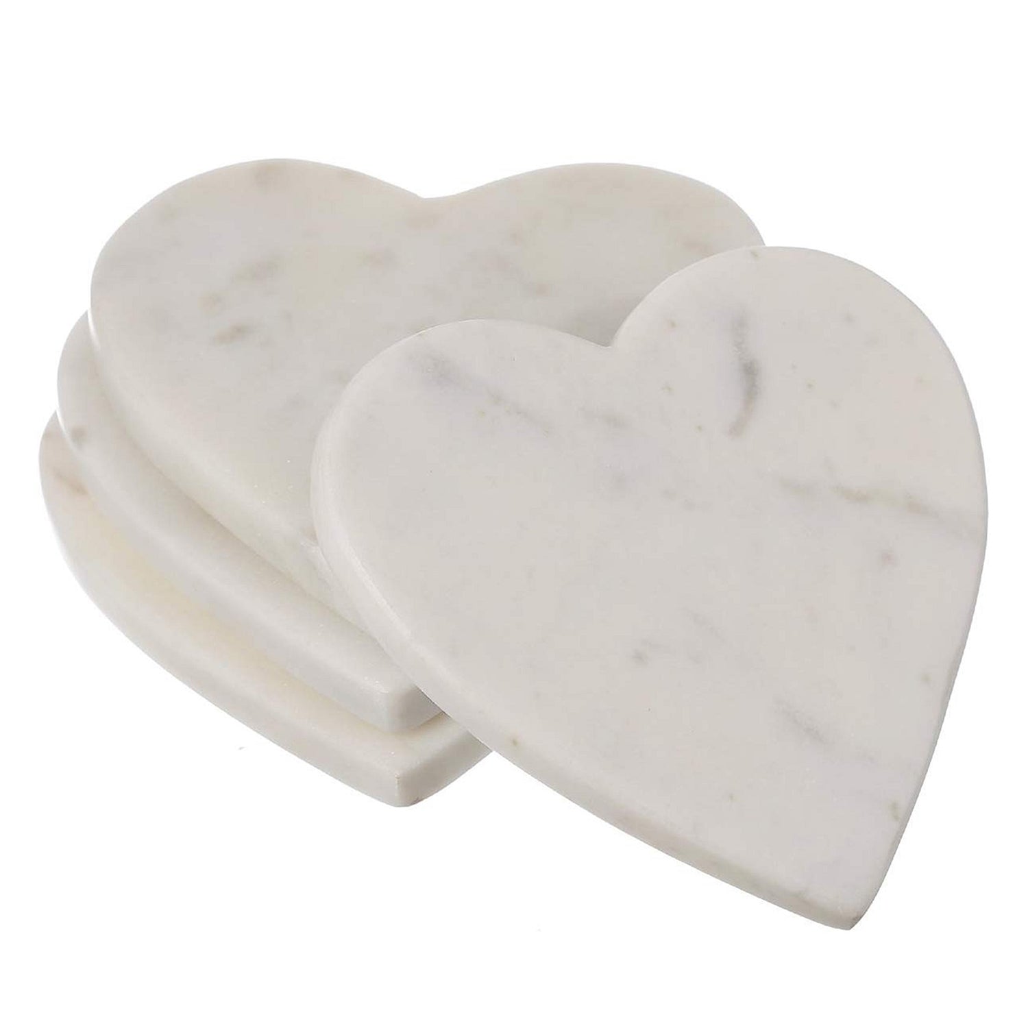 Heart Marble Coaster Set of 4