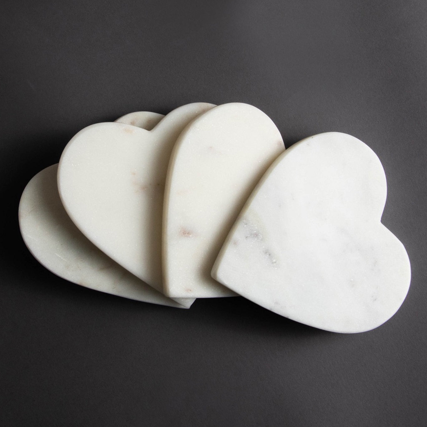Heart Marble Coaster Set of 4