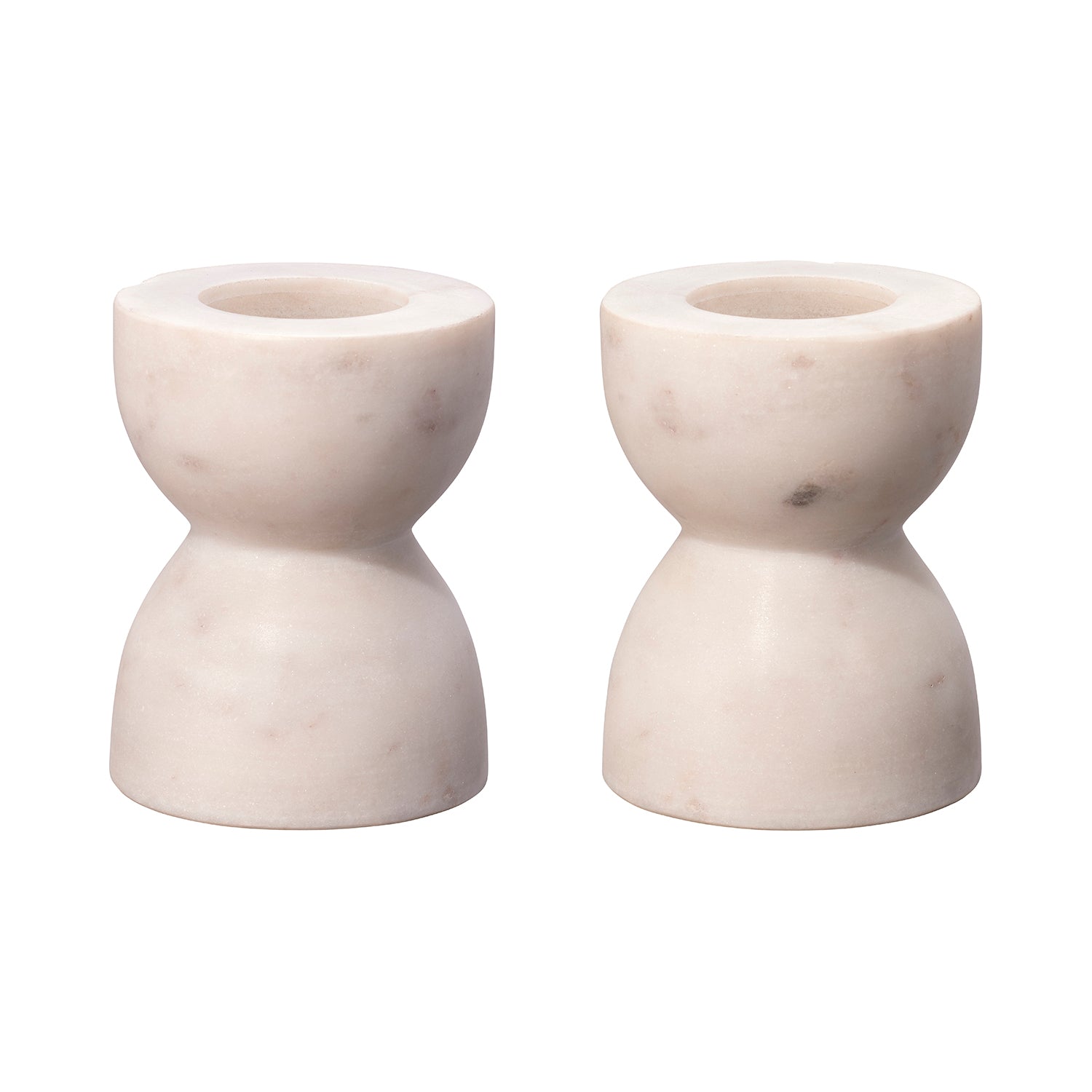Jamie Young Petit Marble Candlestick Set of 2