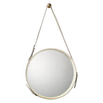 Jamie Young Round Hide Wall Mirror