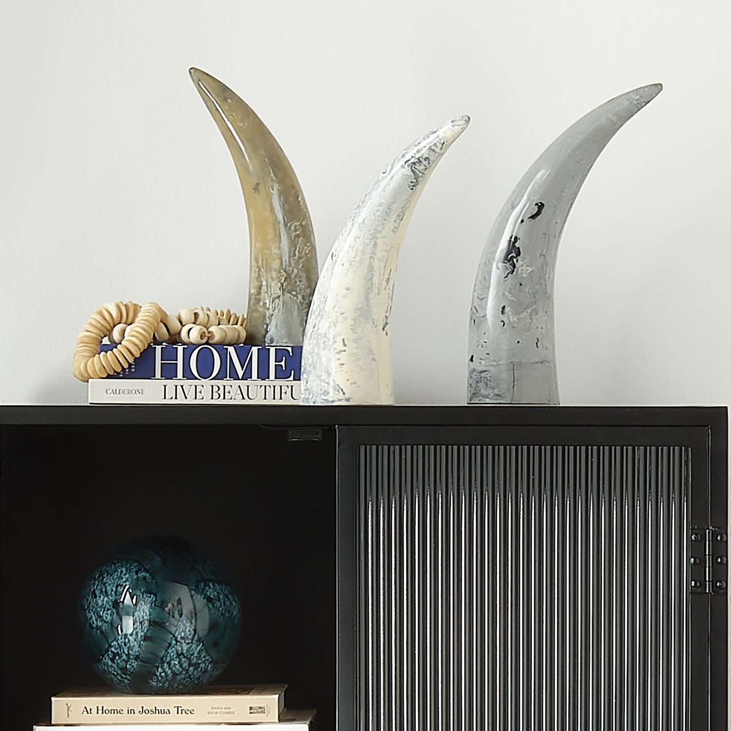 Jamie Young Varigated Horn Decorative Object Set of 3