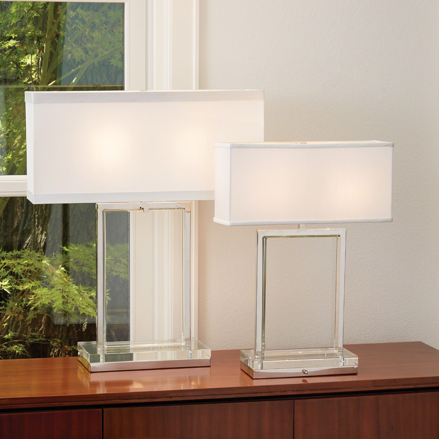 Global Views Mini Crystal Slab Table Lamp