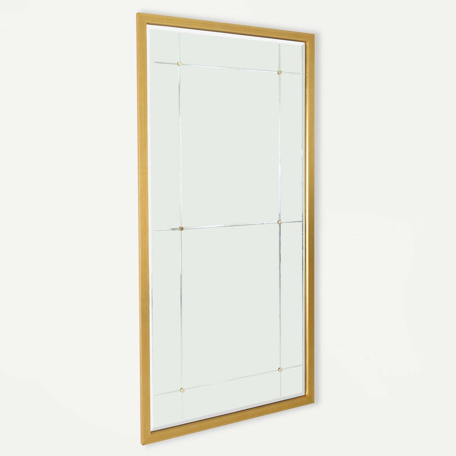 Global Views Beaumont Floor Mirror Paynes Gray