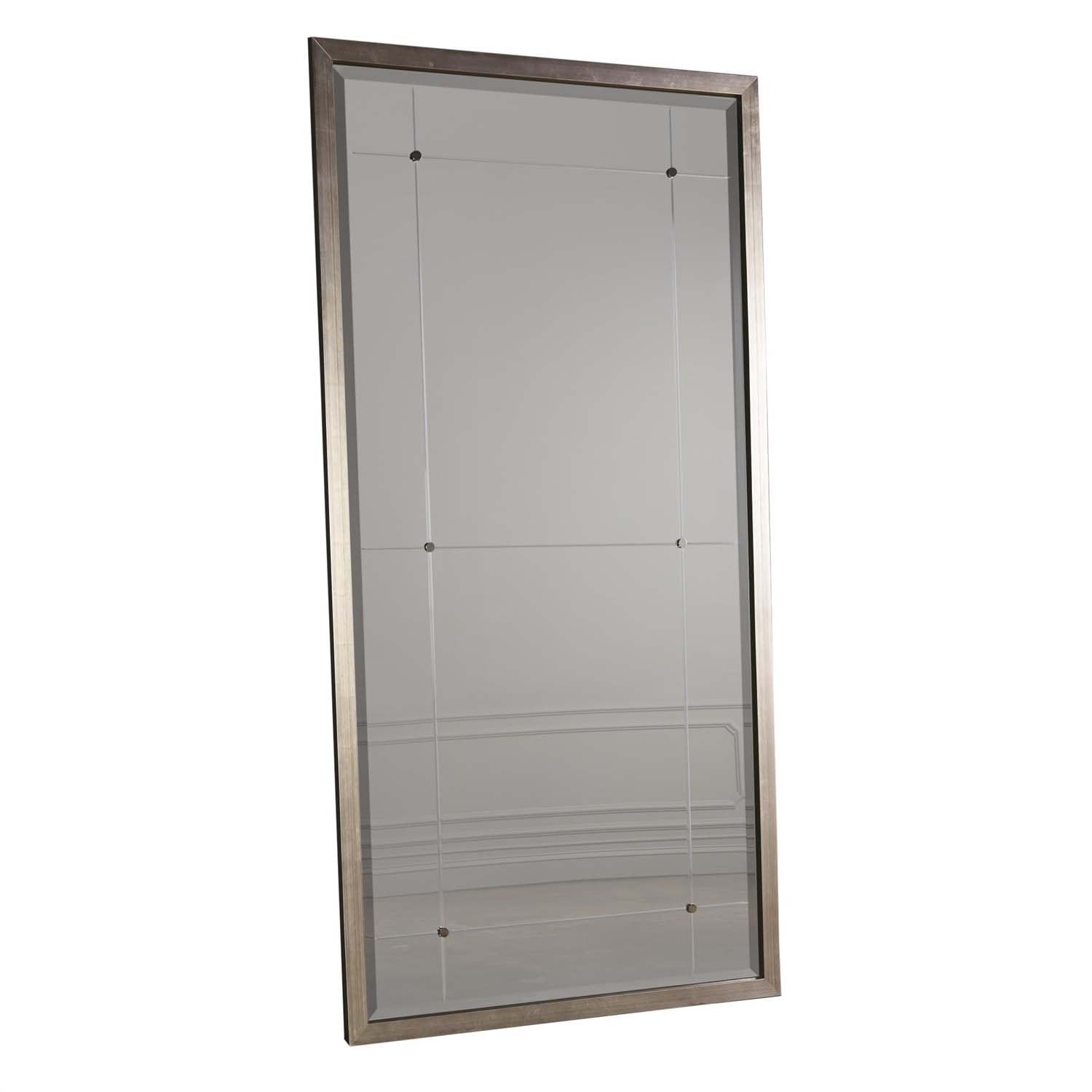 Global Views Beaumont Floor Mirror Paynes Gray