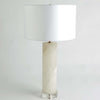 Global Views Alabaster Cylinder Table Lamp