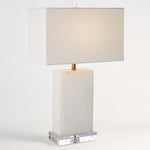 Global Views Alabaster Rectangular Table Lamp