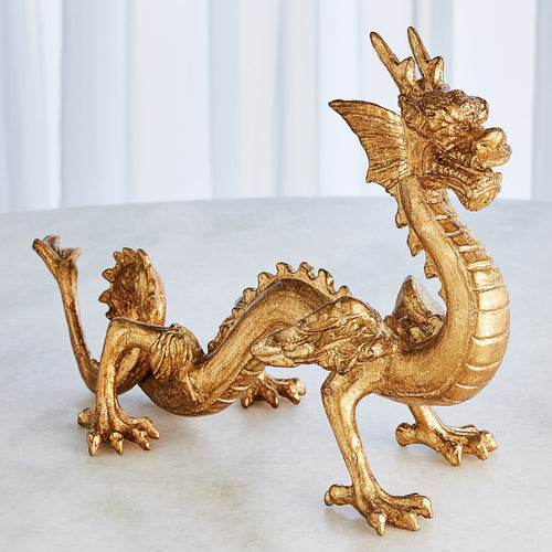 Global Views Standing Dragon Sculpture