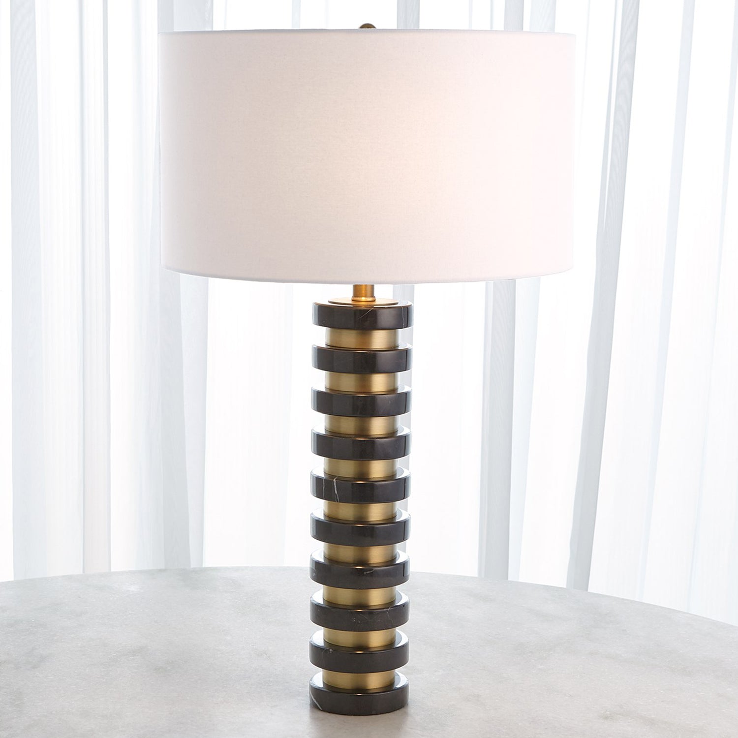 Global Views Marble Slack Table Lamp