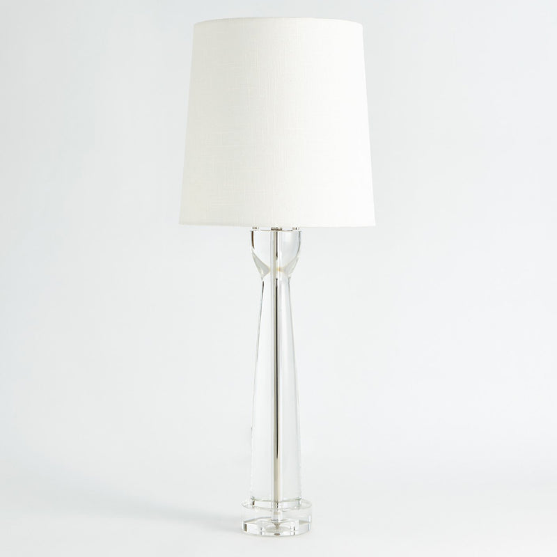 Global Views Modern Crystal Column Table Lamp