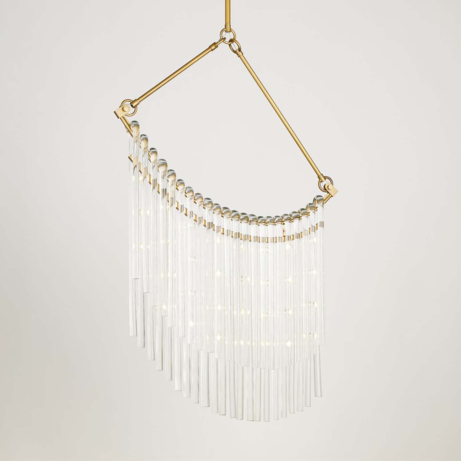 Global Views Draped Glass Chandelier