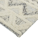 Feizy Anica Blue Ivory Tufted Rug