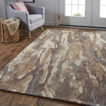 Feizy Amira Brown Tufted Rug