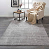 Feizy Lennox Taupe Ivory Hand Woven Rug
