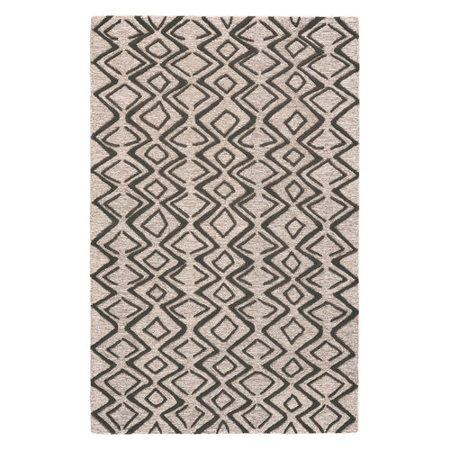 Feizy Enzo Charcoal Taupe Tufted Rug