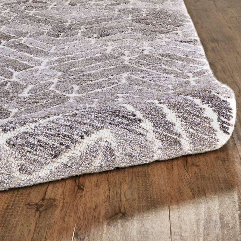 Feizy Asher Gray Natural Tufted Rug