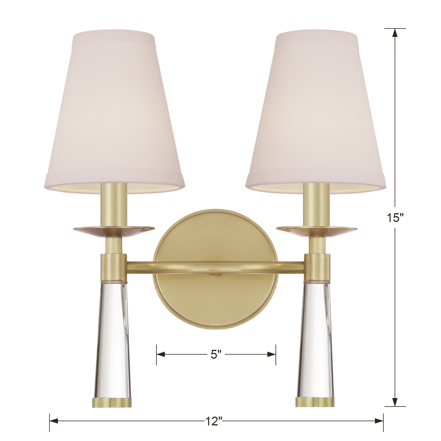 Crystorama Baxter 2-Light Wall Mount