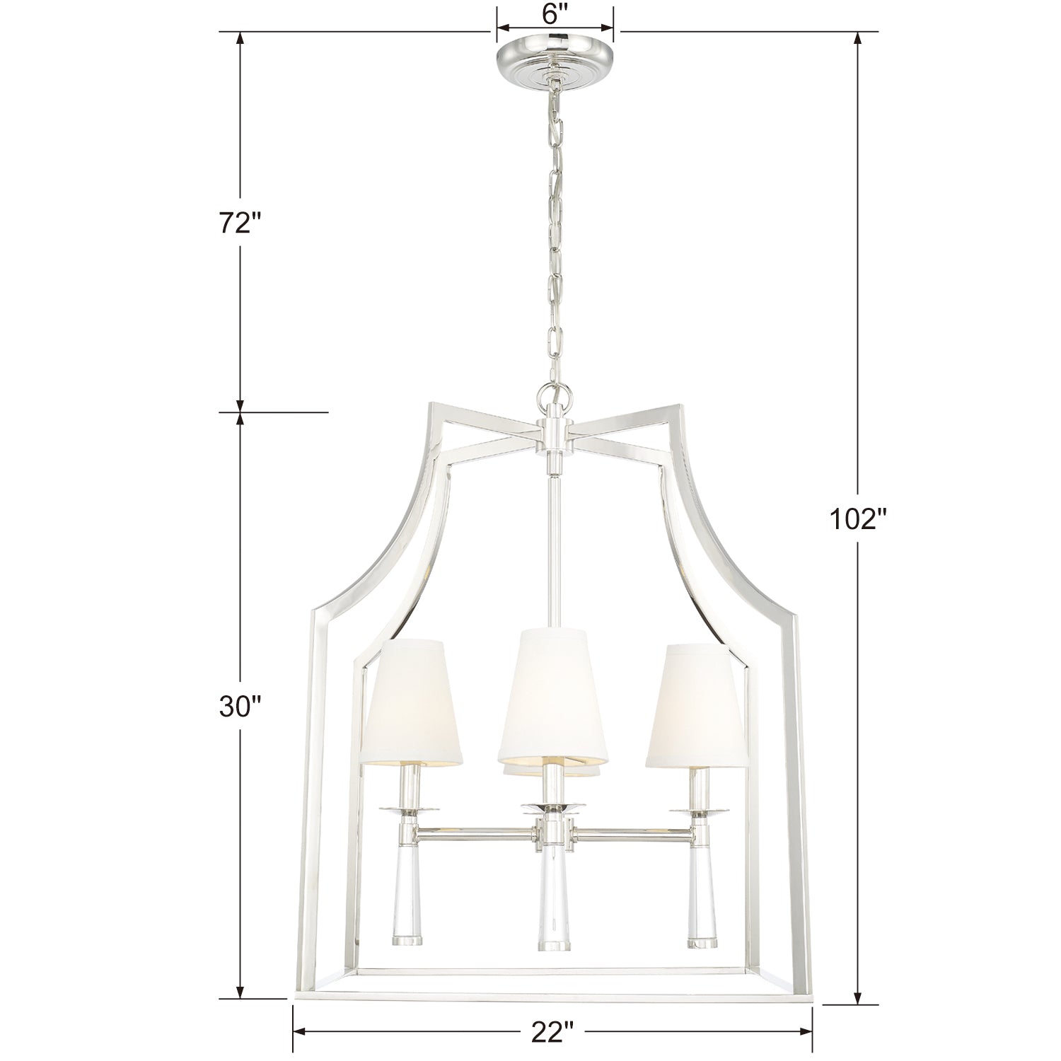 Crystorama Baxter 4-Light Chandelier
