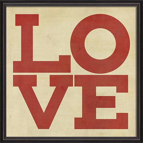 Love Poster Framed Print