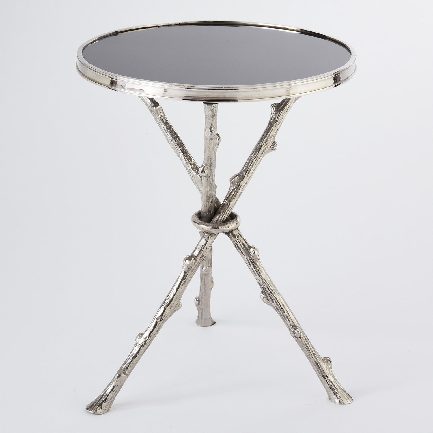 Global Views Twig Accent Table – Paynes Gray