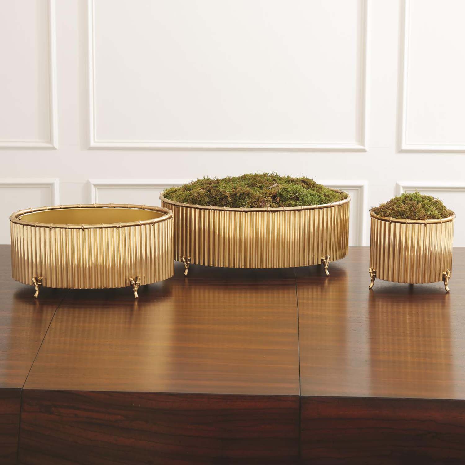 Lemieux et Cie Corrugated Bamboo Cachepot - Thumbnail 4