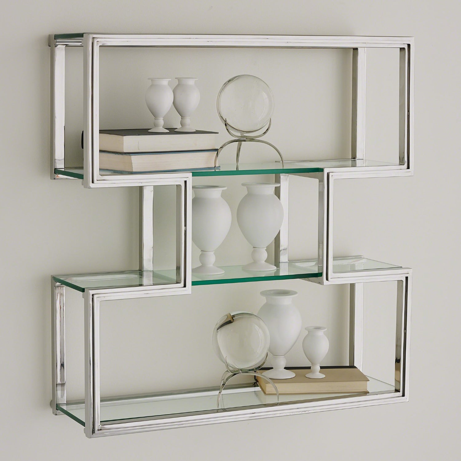 Global Views One Up Wall Shelf Paynes Gray