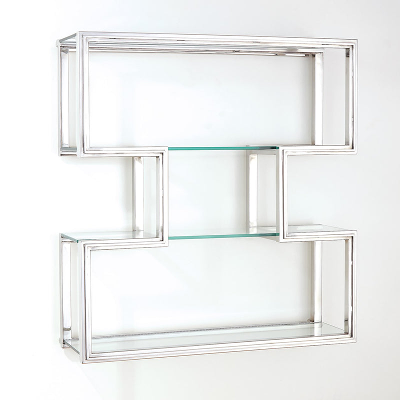 Global Views One Up Wall Shelf Paynes Gray