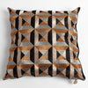 Global Views Triangle Marquetry Throw Pillow