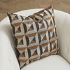 Global Views Triangle Marquetry Throw Pillow